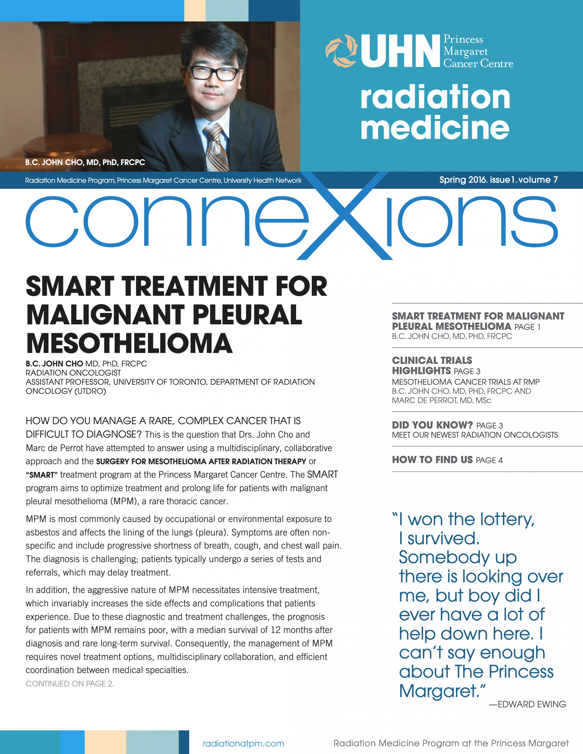 uhn radiation medicine connexions
